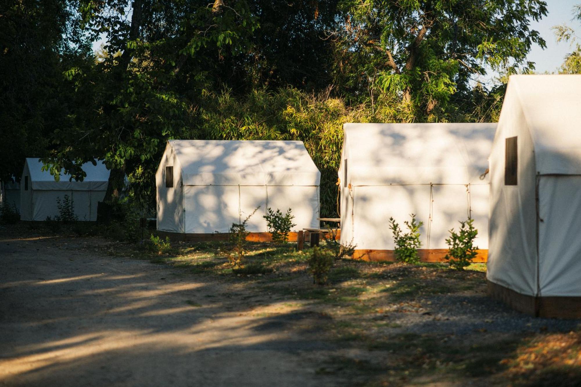 Johnson'S Beach Cabins And Campground Guerneville Esterno foto