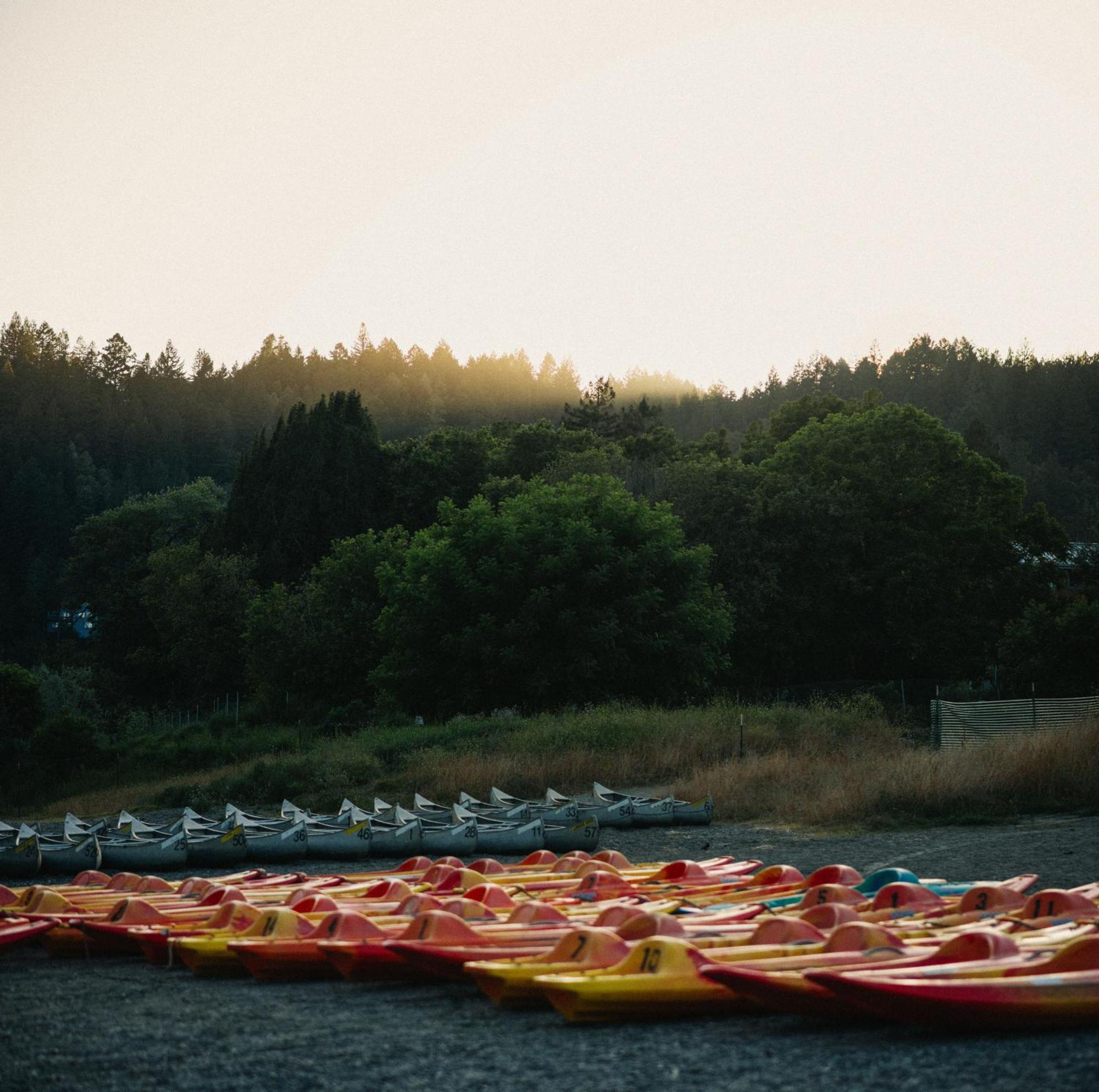 Johnson'S Beach Cabins And Campground Guerneville Esterno foto