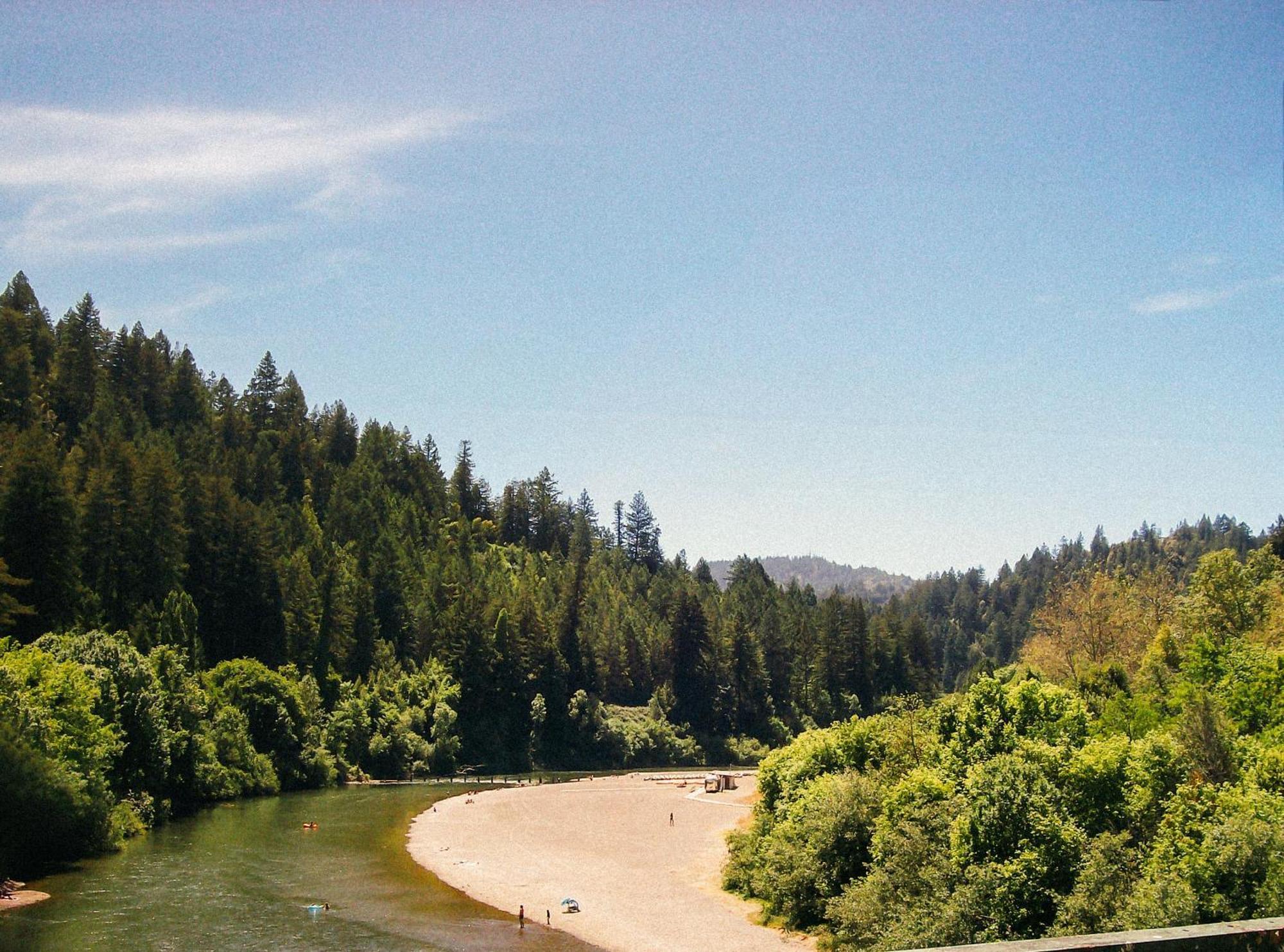 Johnson'S Beach Cabins And Campground Guerneville Esterno foto